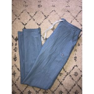 Figs Yola scrub skinny pant Xs Tall heather indigo